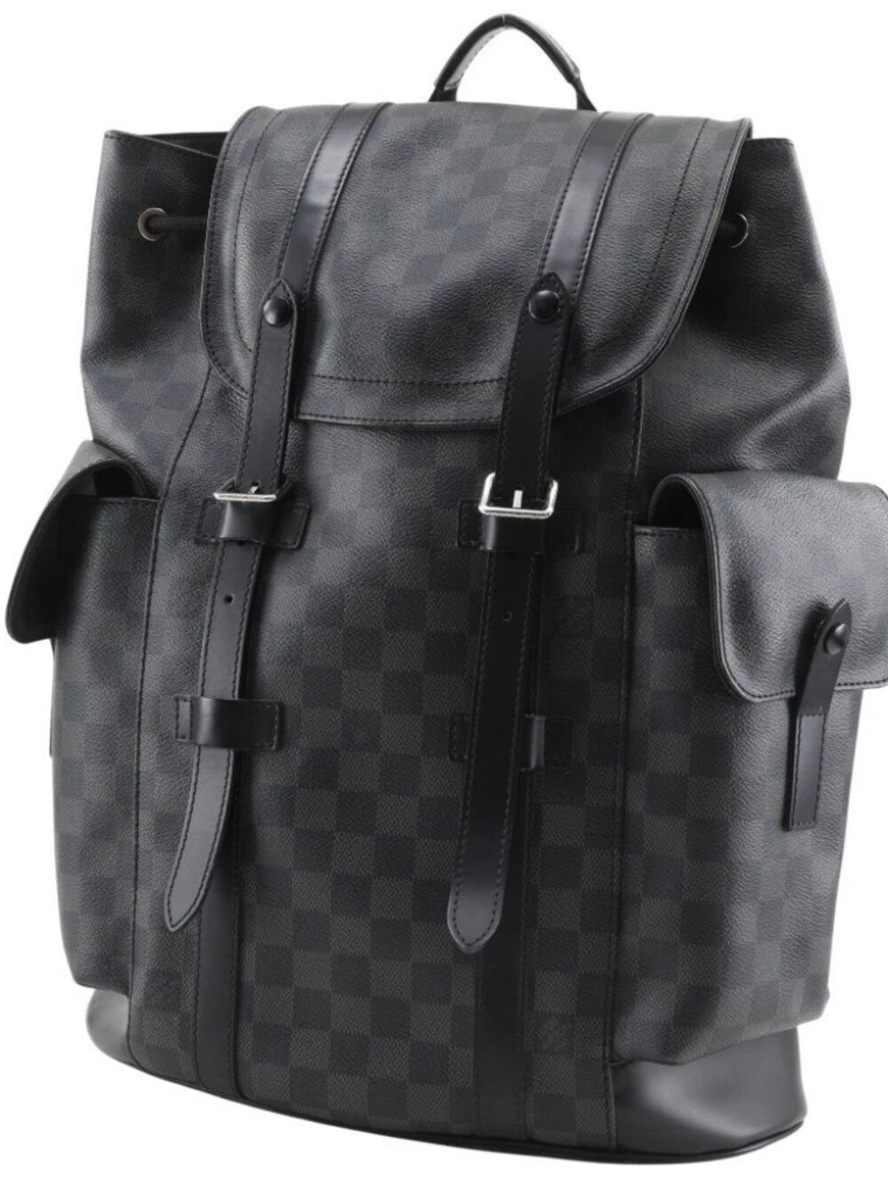LOUIS VUITTON Christopher PM Backpack Daypack N41379 black Damier Grafitto.. - Picture 2 of 12